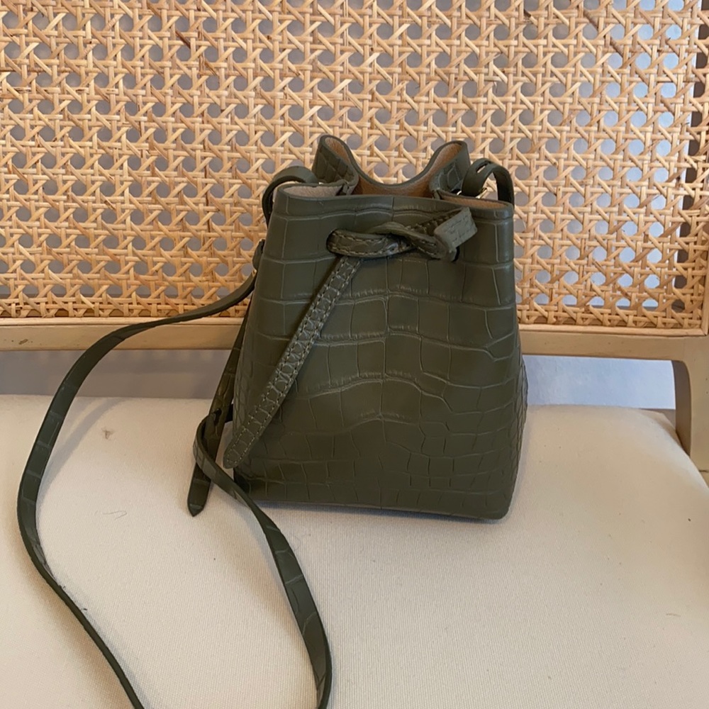 Nanushka Green bucket bag